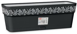 Lumarko Puku kaste ar paliktni Gaia 50x18x17cm melna 8003507888036