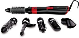 GA.MA Multistyler Turbo 1200 W melna/sarkana - Matu veidotajs