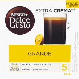 NesCafe Dolce Gusto Grande  16 porcijas - Kafijas kapsulas Grande Aroma