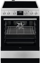Kuchenka AEG 5000 Surround Cook 73 L szerokość 60 cm stali nierdzewnej Płyta elektryczna z ceramiczną powierzchnią