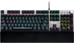 CANYON Nightfall GK-7 Wired Gaming Keyboard Black 104 mechanical switches 60 million times key life 22 types of lights Removable magnetic