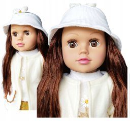 Lalka bobas jak żywa duża lalki interaktywna mówi śpiewa 2 języki uczy 47cm