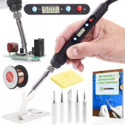 Lutownica Grotowa Techrebal TBC80W Wyświetlacz LCD 5 Grotów 900M Akcesoria
