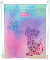 Worek plecak na buty obuwie kapcie 33x40cm kotek Kitty Ombre AD1 HEAD