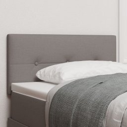 Wezgłowie z guzikowym pikowaniem Taupe 80 cm z tkaniny