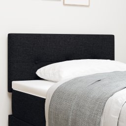 Wezgłowie z guziczkami Czarny 80 cm Materiał