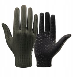 Rękawiczki rowerowe Rockbros oddychające, pełne, rozmiar: L - zielone