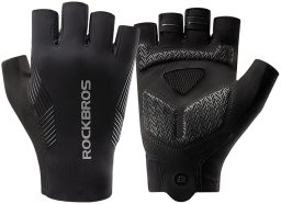 RockBros Rękawiczki rowerowe Rockbros wiosna/lato/jesień, krótkie palce, rozmiar: XL - czarne