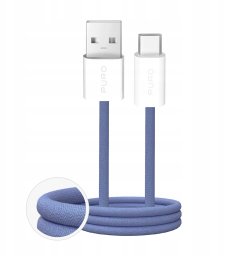 Kabel USB Puro USB-A - USB-C 1.5 m Niebieski (8018417498749)