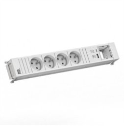 BACHMANN POWER FRAME 4xUTE 1xUSB A/C 22W 0.2m GST18