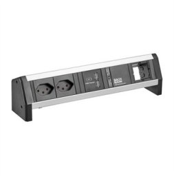 BACHMANN DESK 2xCH T13 90 1xUSB 1xCM, 1xBezpiecznik prądowy 1.0m GST18 Szwajcaria
