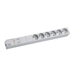 Listwa 19-gniazdowa BACHMANN 1U 6xUTE 1xGVS, 2 m
