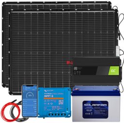 Zestaw słoneczny balkonowy Off-Grid 230V 100Ah 500W BT