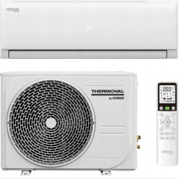 Thermoval komplet klimatyzacji ściennej typu monosplit SAGA TVK-S65 moc 6,5 kW/24 BTU (jednostka zewnętrzna i wewnętrzna)