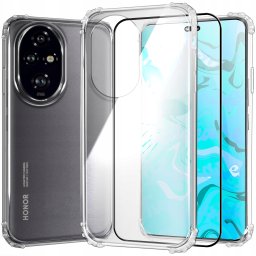 ETUI PANCERNE DO HONOR 200 CASE SILIKON GUMOWE SLIM ANTI SHOCK SZKŁO 9H