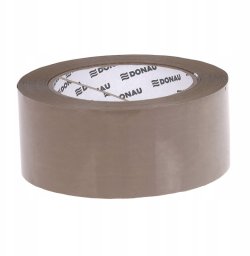 Donau Taśma pakowa DONAU Hot-Melt, 48mm, 120m, 40mikr., brązowa