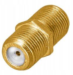 Złącze gniazdo "F" - gniazdo "F" (beczka) gold VA0220 Vayox (opak. 1szt) PAK.
