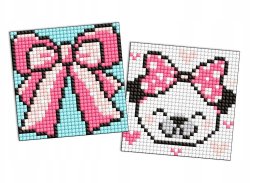 Diamentowa mozaika na naklejce IDEYKA, 9x9 cm, kids, muszka, 2 szt.