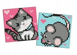 Ideyka Diamentowa mozaika na naklejce IDEYKA, 9x9 cm, kids, gray friends, 2 szt.