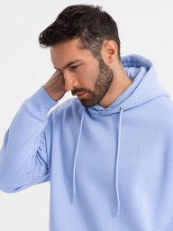 Dresowa bluza unisex z kapturem i kieszeniami lawendowa V9 OU-SNBC-0105 M/L