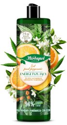HERBAPOL Żel pod prysznic energetyzujący Olej konopny, Pomarańcza, Żeń-szeń 400 ml