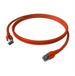 Kabel krosowy EasyLan FlexBoot Cat.6A, S/FTP, czerwony, 1 m