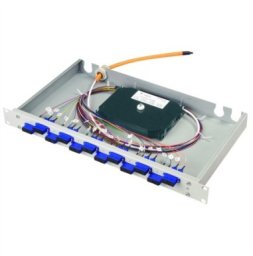 TELEGRTNER 19 BASIS eco, z zamontowanymi adapterami i kolorowymi pigtailami