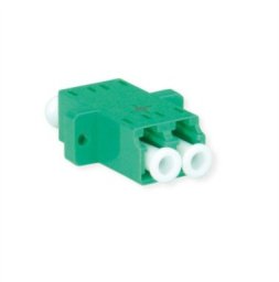 Adapter TELEGRTNER LC/APC Duplex, jednomodowy, tuleja z tworzywa sztucznego, obudowa z tworzywa sztucznego, zielony, Z77