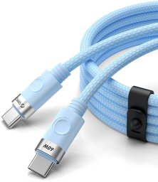 Kabel USB Orico USB-C - USB-C 1 m Wielokolorowy (1027776)