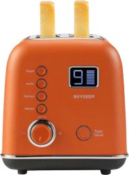 BUYDEEM 2 Slice Automatic Metal Toaster model DT730E color Koi Red EU