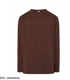 TSRA150LS - T-Shirt JHK męski z długim rękawem - biały XS