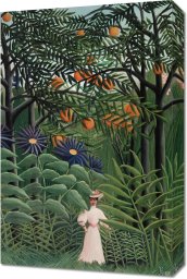 Obraz 40x60cm Woman Walking, Rousseau Vintage do Salonu