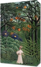 Obraz 30x50cm Woman Walking, Rousseau Vintage do Salonu