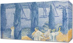 Obraz 50x30cm The Promenade, Henri-Edmond Cross Vintage do Salonu