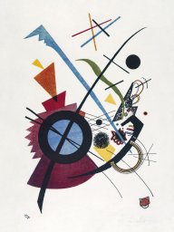 Plakat 60x80cm Fiolet, Wassily Kandinsky Vintage do Salonu