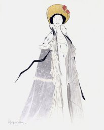 Plakat 40x50cm Lina Cavalieri, Cappiello Vintage do Salonu