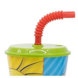 Kubek ze słomką 430 ml Zwariowane Melodie