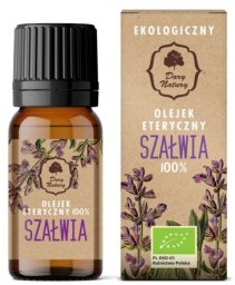 OLEJEK ETERYCZNY SZAŁWIA BIO 10 ml - DARY NATURY