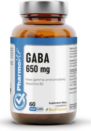 Pharmovit GABA 650 mg BEZGLUTENOWA 60 kapsułek PHARMOVIT (CLEAN LABEL)