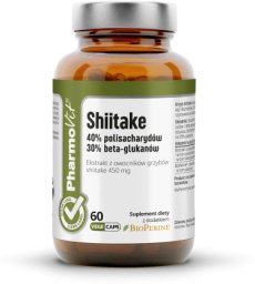 Pharmovit Suplement diety Grzyby Shiitake Ekstrakt (450 mg) Bezglutenowy 60 kapsułek