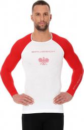  Brubeck Koszulka męska 3D Husar PRO z długim rękawem biało-czerwona r. S (LS13190)