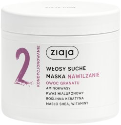 Ziaja Maska do włosów Nawilżanie Owoc granatu 350ml