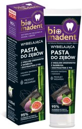 Bio Madent Wybielająca pasta do zębów z węglem drzewnym z bambusa i ekstraktem z fig 100ml