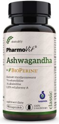 Pharmovit Ashwagandha + BioPerine suplement diety 90 kapsułek
