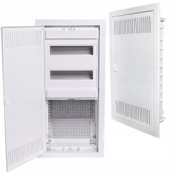 PODTYNKOWA PLASTIKOWA OBUDOWA INSTALACYJNO-MULIMEDIALNA 2 RZĘDY, 24 MODUŁY + 3-RZĘDOWA PŁYTA MONTAŻOWA NOARK PMF-C 60-2 110713