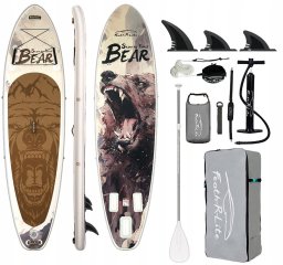 Deska do Pływania Sup Paddleboard Zestaw 7w1 KUBISPORT 350 x 90 x 15 cm