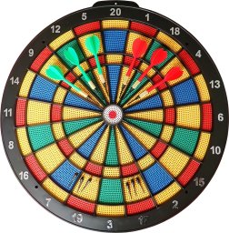 Zestaw Tarcza Soft Perforowana Dart Gra w Rzutki Lotki KUBISPORT 45 cm