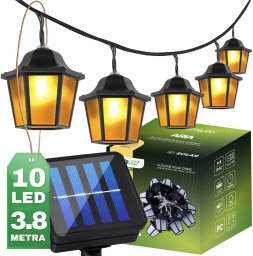 Girlanda solarna ogrodowa LATARENKI 10LED ARIA 830 LUMILED