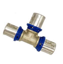 PEX Trójnik redukcyjny 20 x16x20 zaciskowy zapras Radopress Pipelife