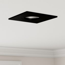 vidaXL Lampa wpuszczana  24 szt. Kwadrat GU10 Czarny 91x91 mm